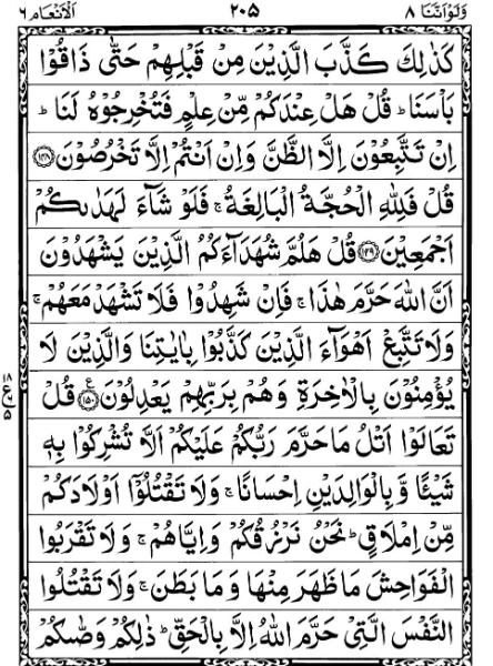 Quran Page - 205