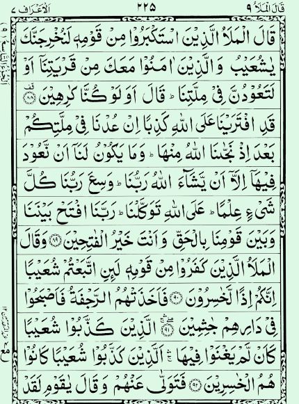 Quran Page - 225