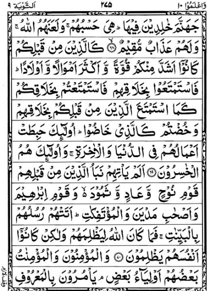 Quran Page - 275