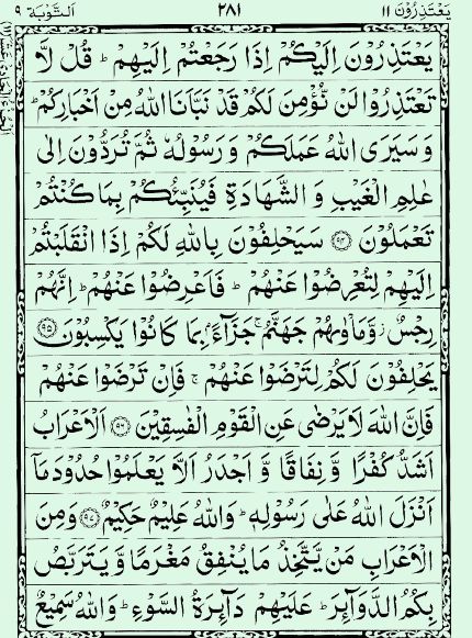 Quran Page - 281