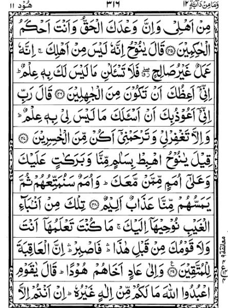 Quran Page - 316