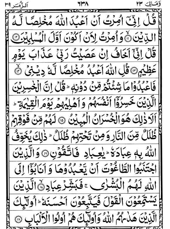 Quran Page - 638