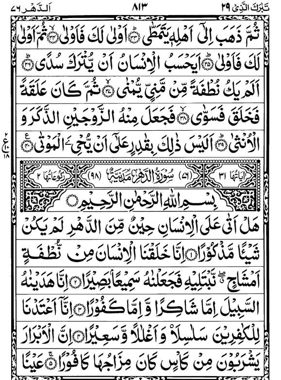 Quran Page - 813