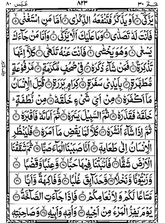 Quran Page - 823