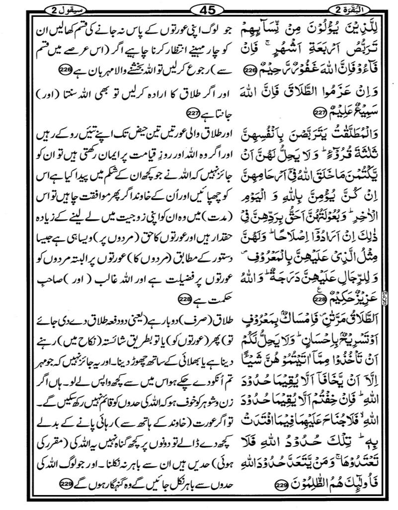 Quran Page - 45