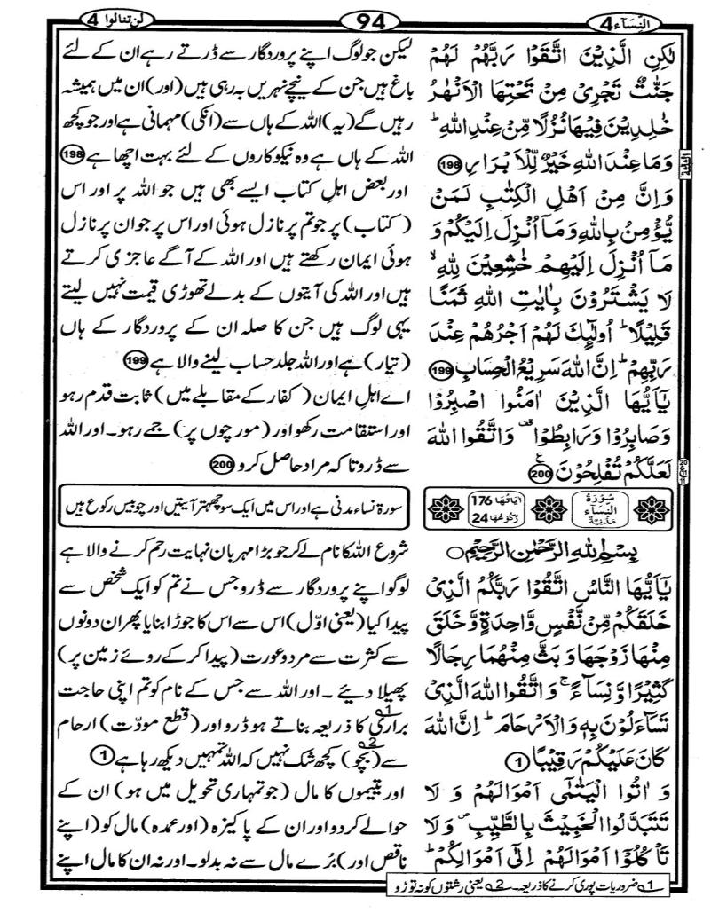 Quran Page - 94