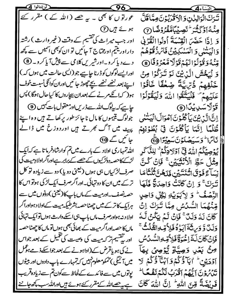 Quran Page - 96