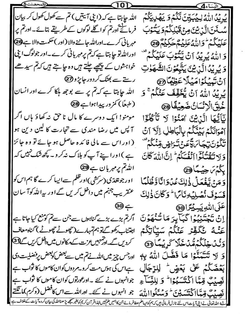 Quran Page - 101