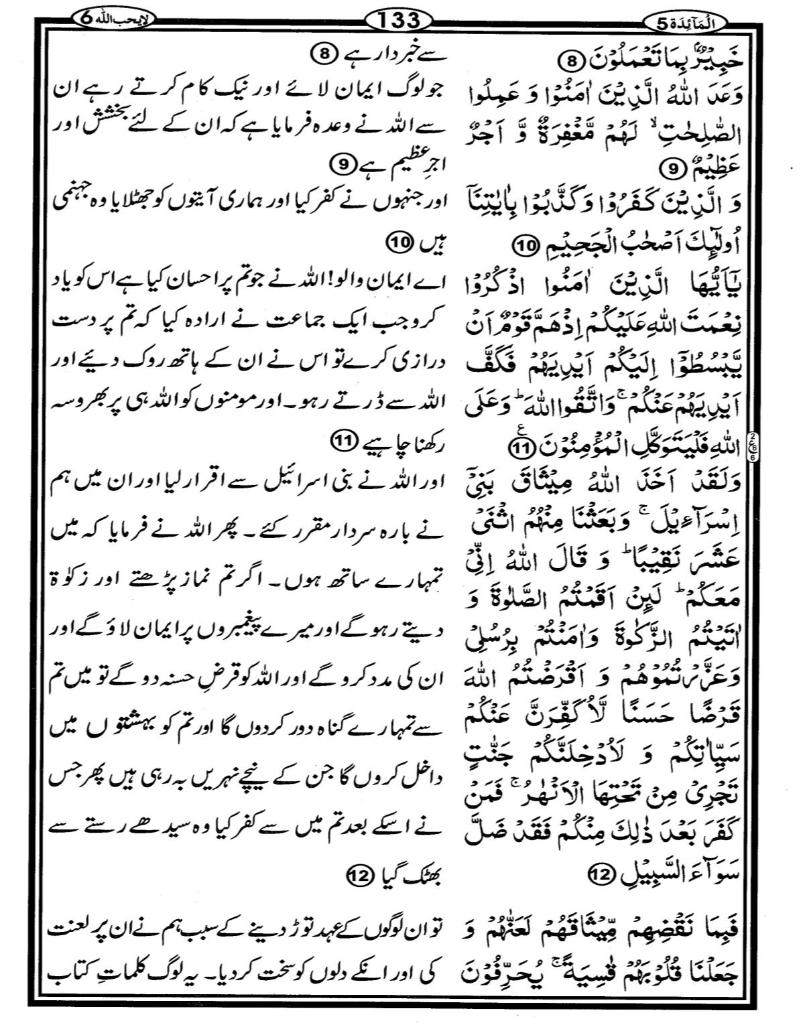 Quran Page - 133