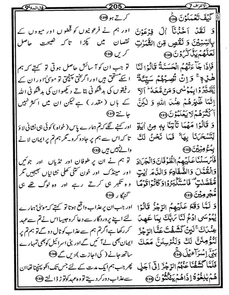 Quran Page - 205