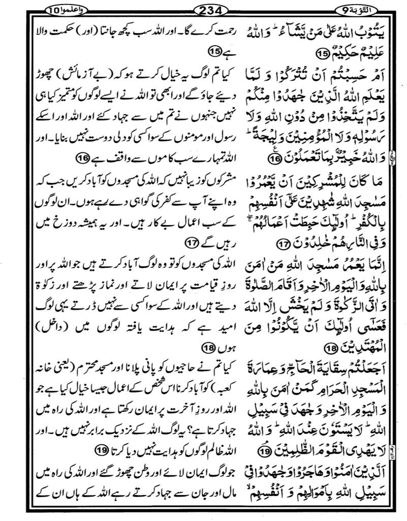 Quran Page - 234