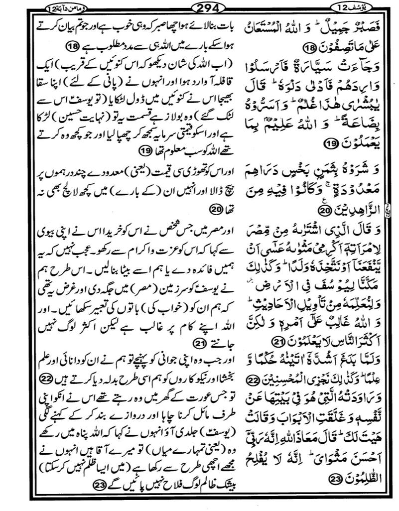 Quran Page - 294