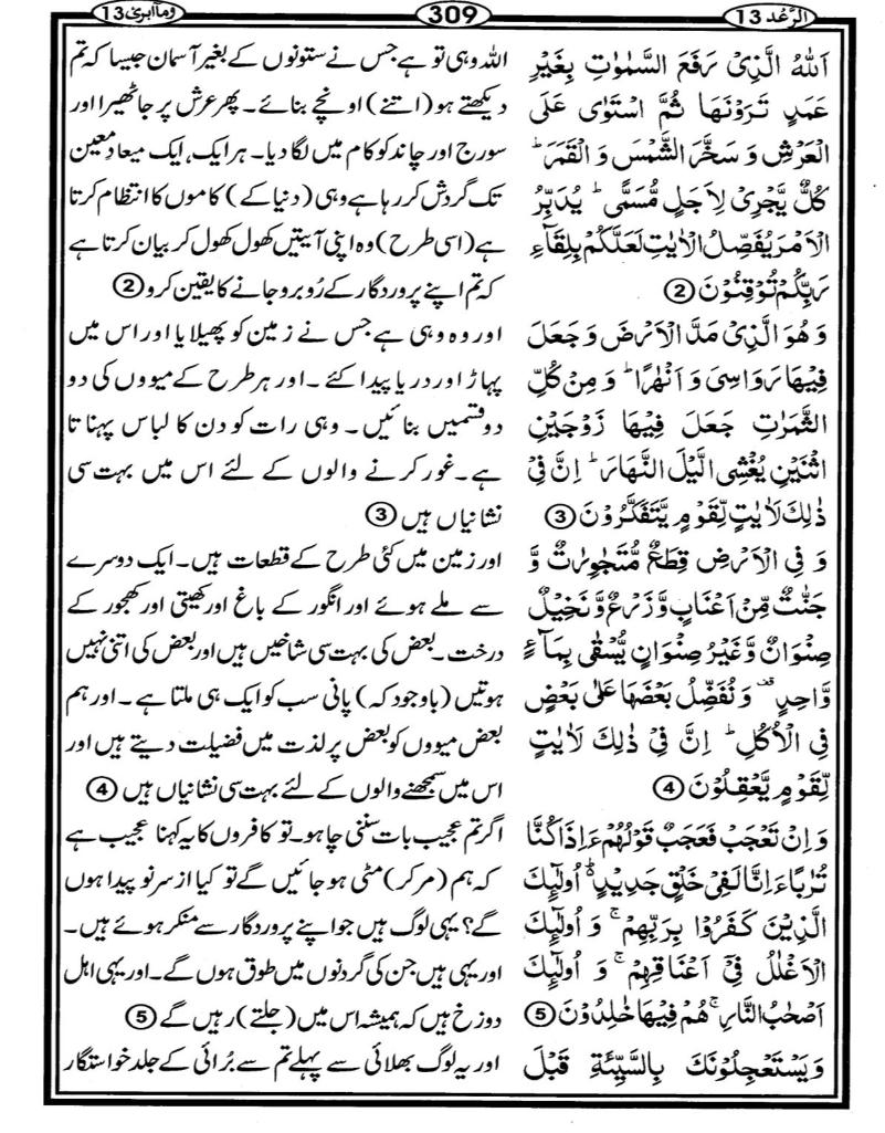 Quran Page - 309