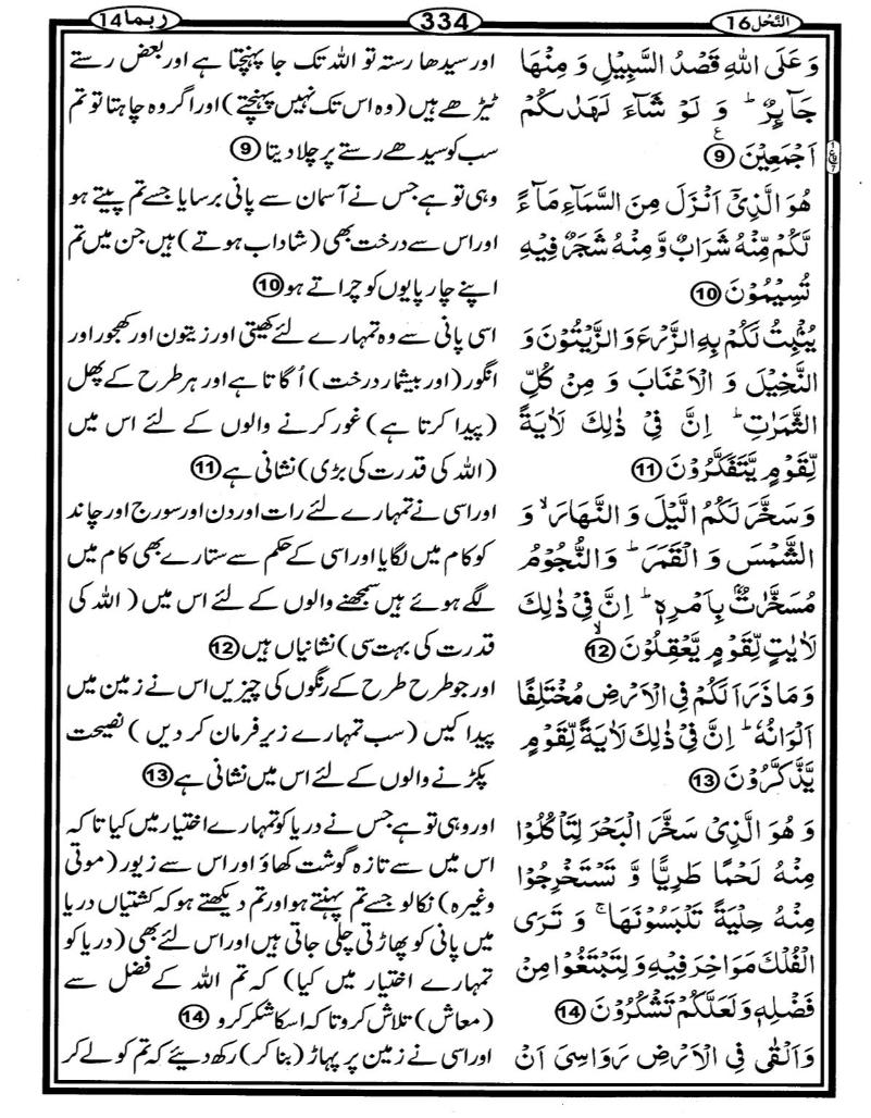 Quran Page - 334