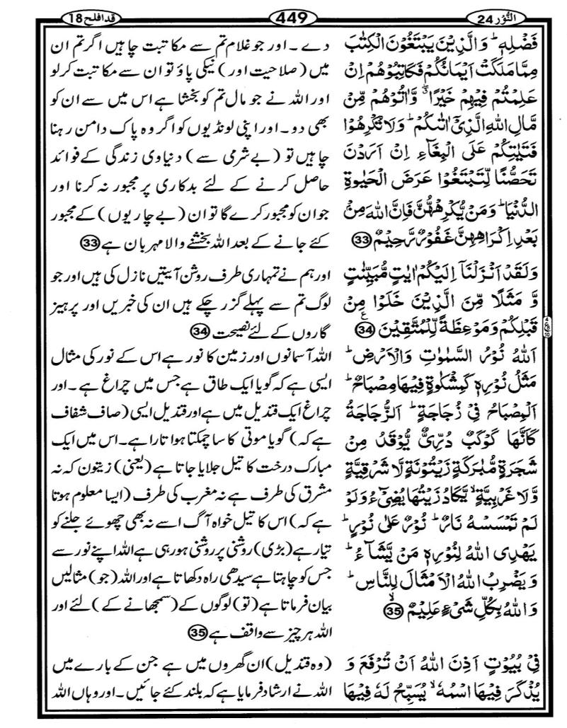Quran Page - 449