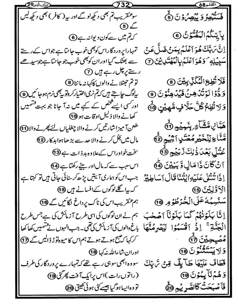 Quran Page - 732