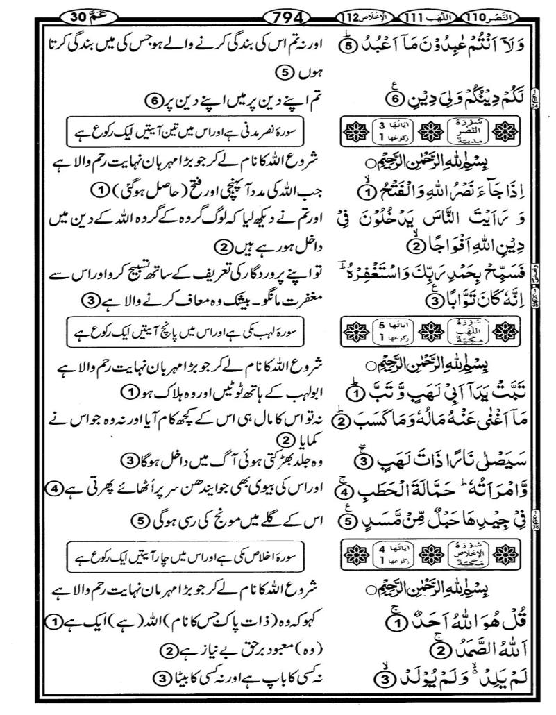 Quran Page - 794